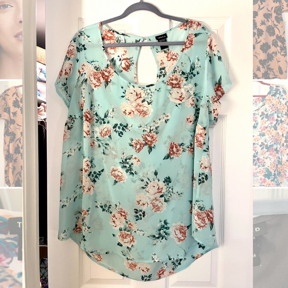 Torrid Floral Shirt Sz 2